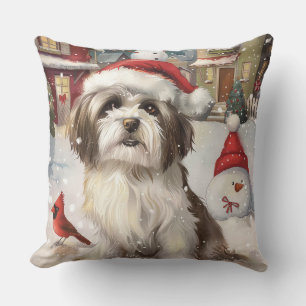 Coussin Havanais Joyeux Noël Merveilleux Hiver