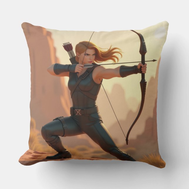 Coussin Hawkeye Throw Pillow (Recto)
