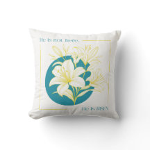 He is RISEN! - Yellow + Teal Lily