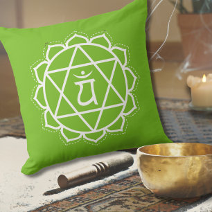 Coussin Heart Chakra   Anahata   Méditation verte