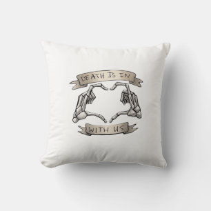 Coussin Heartagram - La Mort Est Classique - Squelette Hea