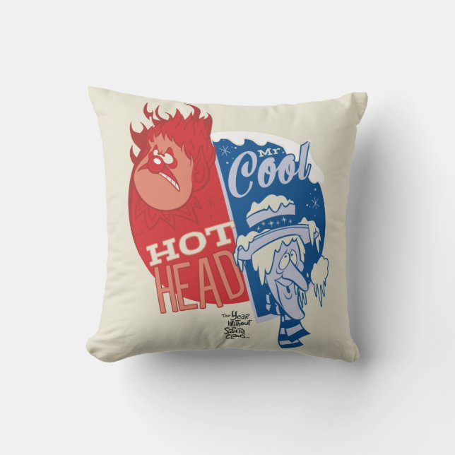 Coussin Heat Miser Tête brûlée & Snow Miser M. Cool (Recto)