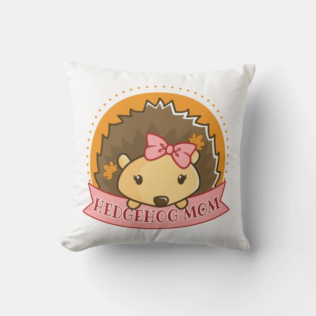 Coussin Hedgehog Mom (Recto)