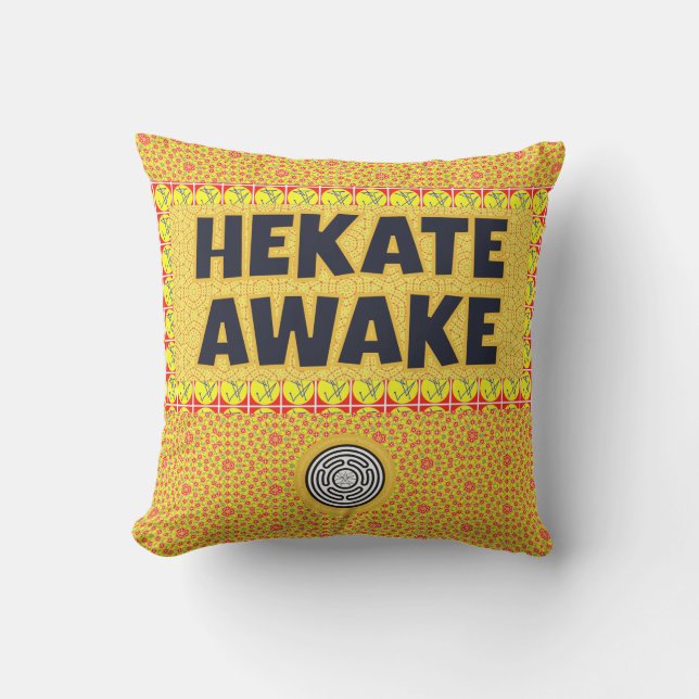 Coussin Hekate Awake Strophalos Iynx Sceau clé Sigile (Recto)