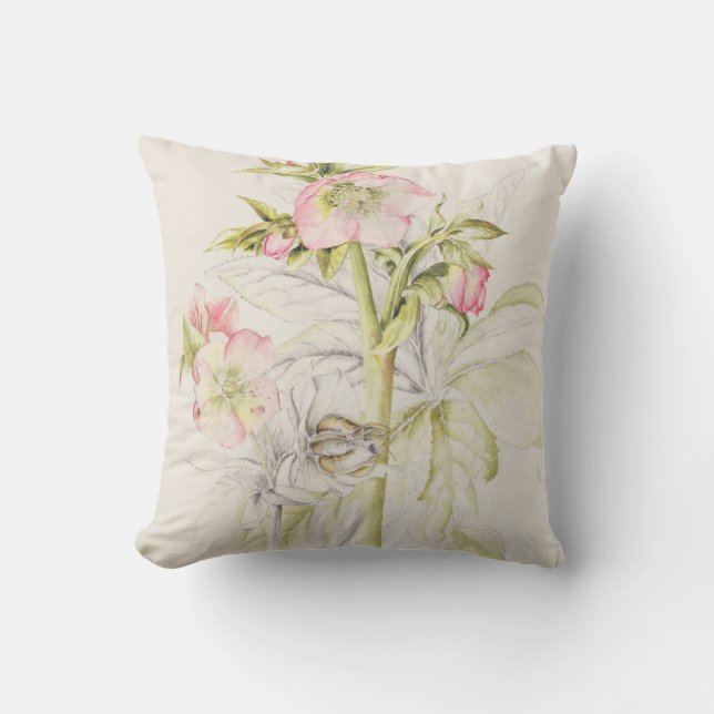 Coussin Hellebores (Recto)