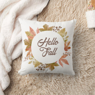 Coussin Hello Fall Autumn Country Farmhouse