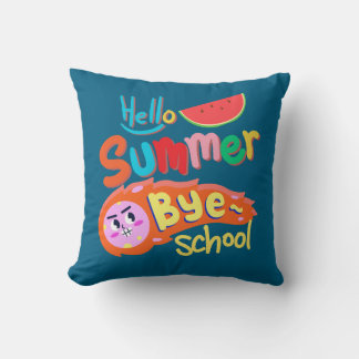 Coussin Hello Summer Bye School
