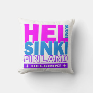 Coussin HELSINKI Finlande lancer l'oreiller
