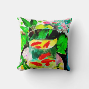 Coussin Henri Matisse, Le poisson rouge, dessin numérique