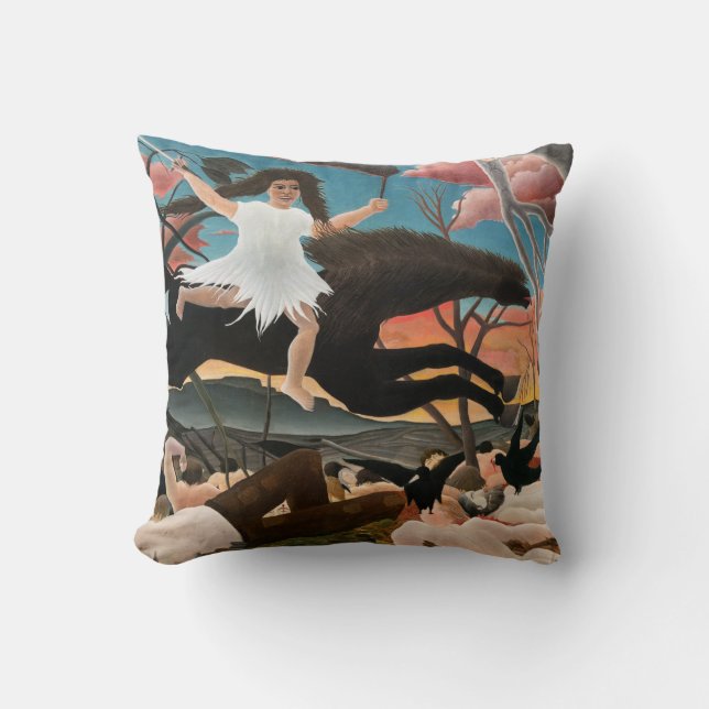 Coussin Henri Rousseau - La guerre (Recto)