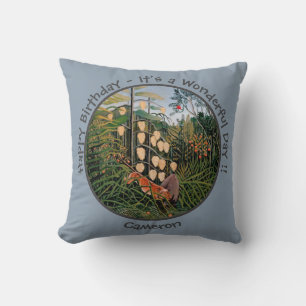 Coussin Henri Rousseau Tiger & Bull Party Items Collection