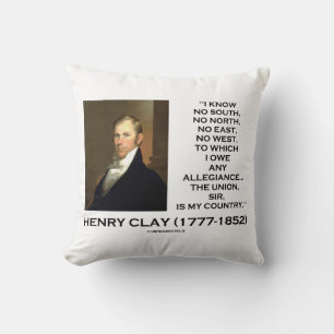 Coussin Henry Clay No South No North No East No West
