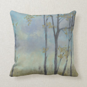 Coussin Herbe bordée d'arbres de blé I