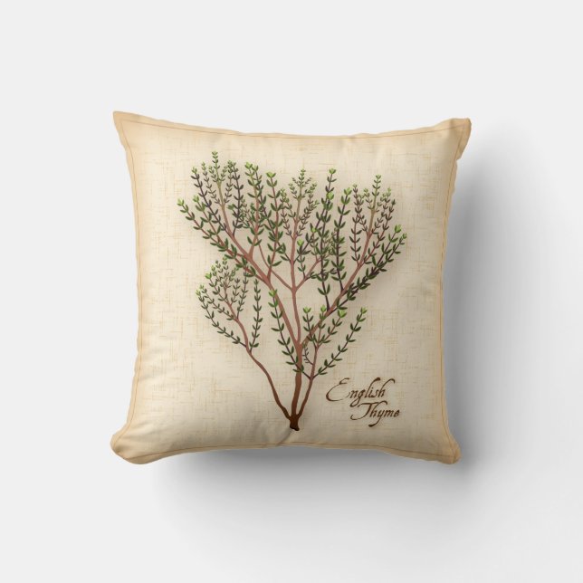Coussin Herbe de thym anglaise (Recto)