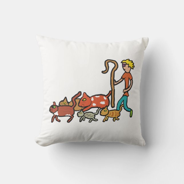 Coussin Herding Cats (Recto)