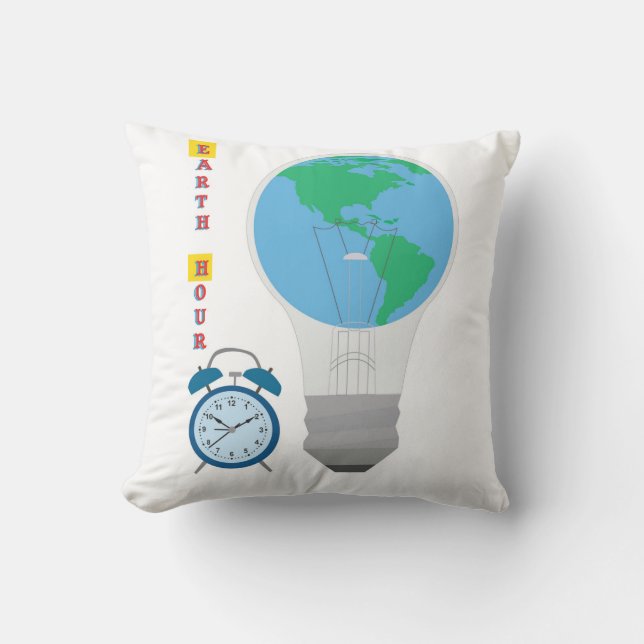 Coussin Heure de la Terre (Recto)