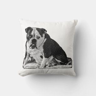 Coussin Heure de pointe, humeur de Bulldog