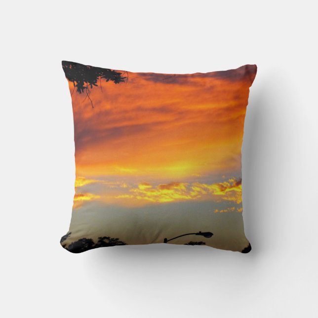 Coussin "Heure d'or de la journée" - Jetez l'oreiller (Recto)