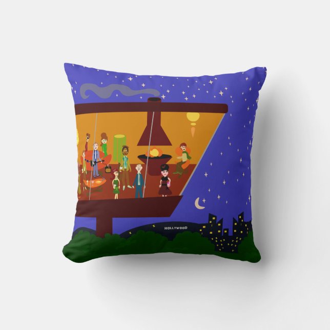 Coussin Heure Swanky Sixties Cool Retro Art Design (Recto)