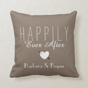 Coussin Heureusement pour toujours carreau