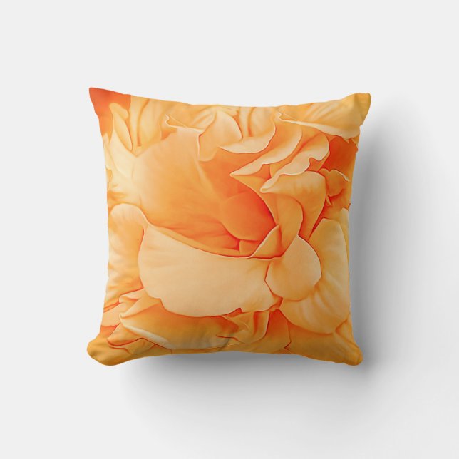 Coussin Hibiscus Rosa double pétale jaune (Recto)
