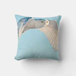 Coussin Hibou des neiges en vol