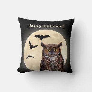 Coussin Hibou et la Pleine lune