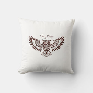 Coussin Hibou Phénix – Vision Fougueuse