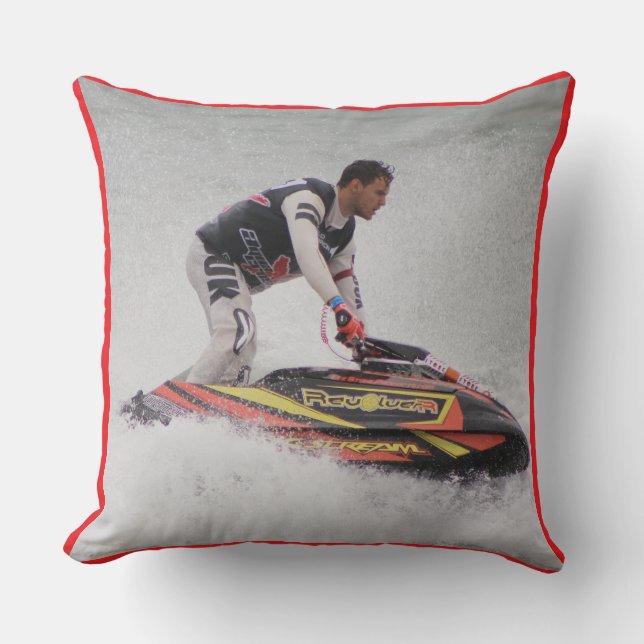 Coussin High Performance Jet Ski Decorative Pillow (Recto)