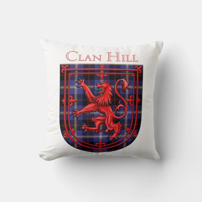 Coussin Hill Tartan Scottish Plaid Lion Rampant (Recto)