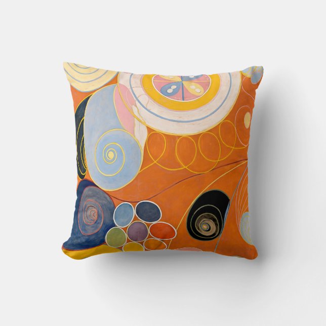Coussin Hilma af Klint - Les dix plus grands, No.3, Jeunes (Recto)