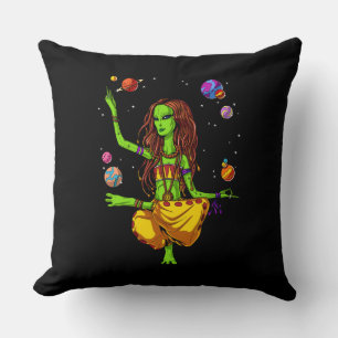 Coussin Hippie Alien spatiale Zen Yoga méditation