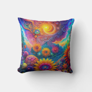 Coussin Hippie Art Jeu d'oreiller