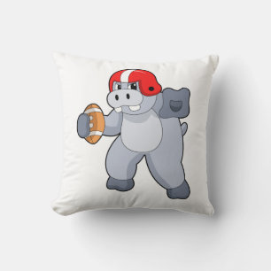 Coussin Hippo à Football Sports