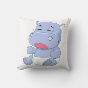 Coussin Hippo bébé pleurant