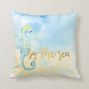 Coussin Hippocampe et étoiles de mer