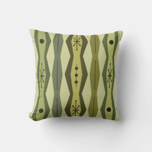 Coussin Histoire atomique Colonnes Abstraites Chartreuse v