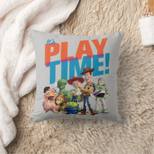 Coussin Histoire du jouet   C'est l'heure du jeu