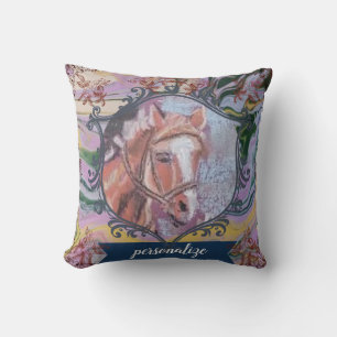 Coussin histoire magique chevaux