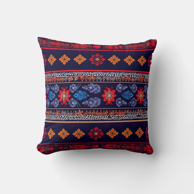 Coussin Hmong Brocade Motif (Recto)