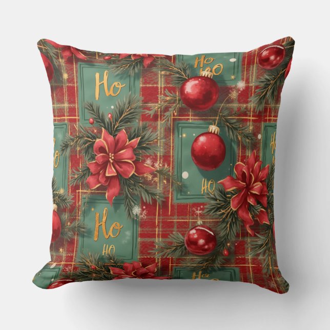 Coussin  Ho-Ho-Ho, Christmas, Author Natasha Us   (Recto)