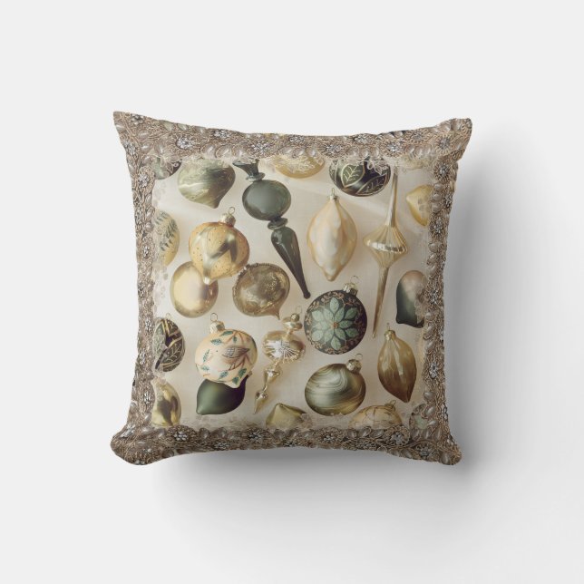 Coussin Holiday Cheer Green (Recto)