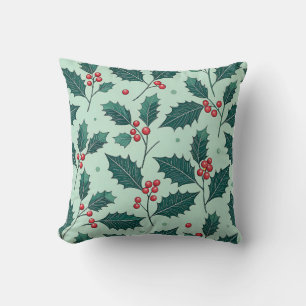 Coussin Holly Berry Christmas Cushion