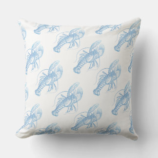 Coussin Homard bleu