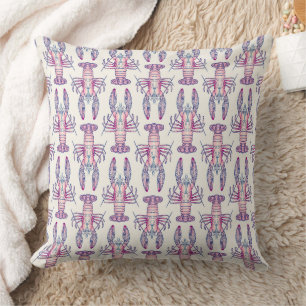 Coussin Homard rose