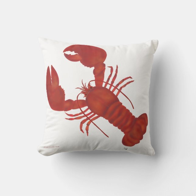Coussin Homard rouge (Recto)