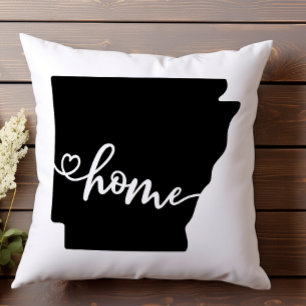 Coussin Home State Outline Heart Arkansas