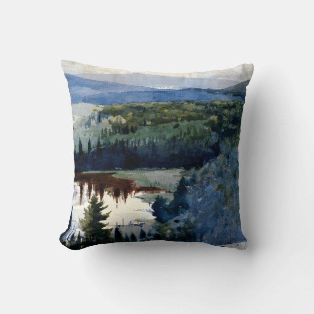 Coussin Homer - Village indien, Adirondacks (Recto)