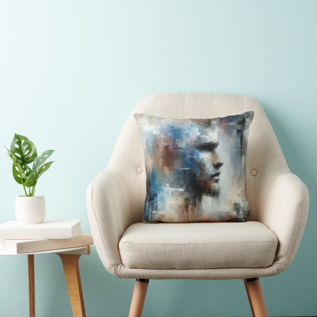 Coussin Homme avant-gardiste Abstrait (Chaise)