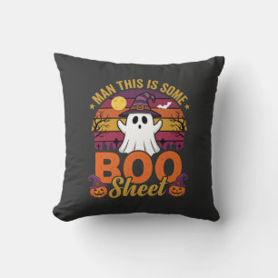 Coussin Homme d'Halloween C'est du Papier de Fantôme de Bo